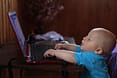 baby and computer